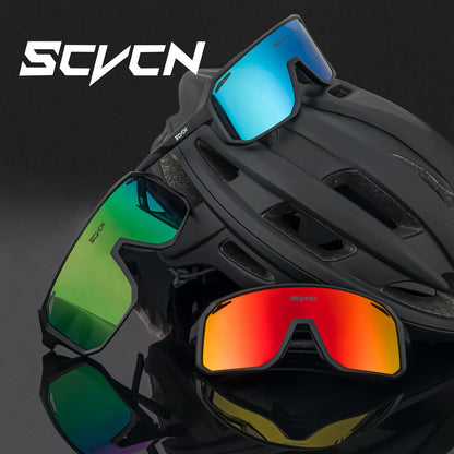 SCVCN Cycling Glasses Bike Sunglasses Men