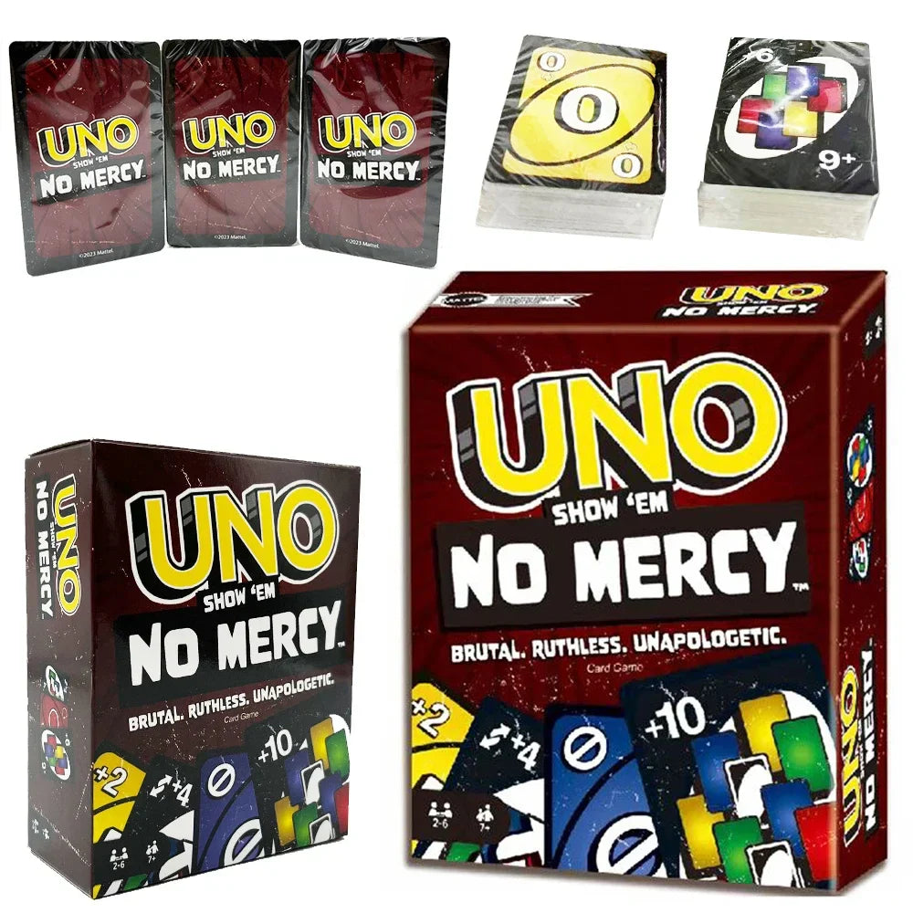 UNO NO MERCY Matching Card Game