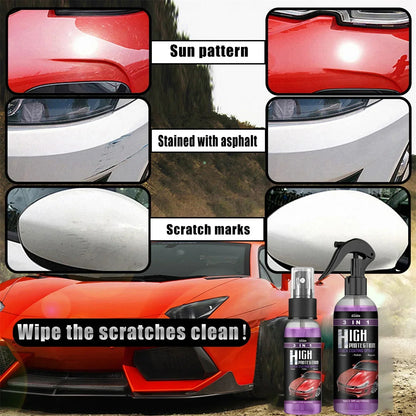 3 In 1 Rapid Ceramic Coating Fortify Car Polish Spray