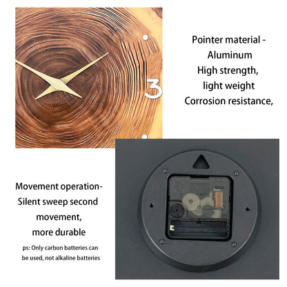 wooden ring veneer wall clock.