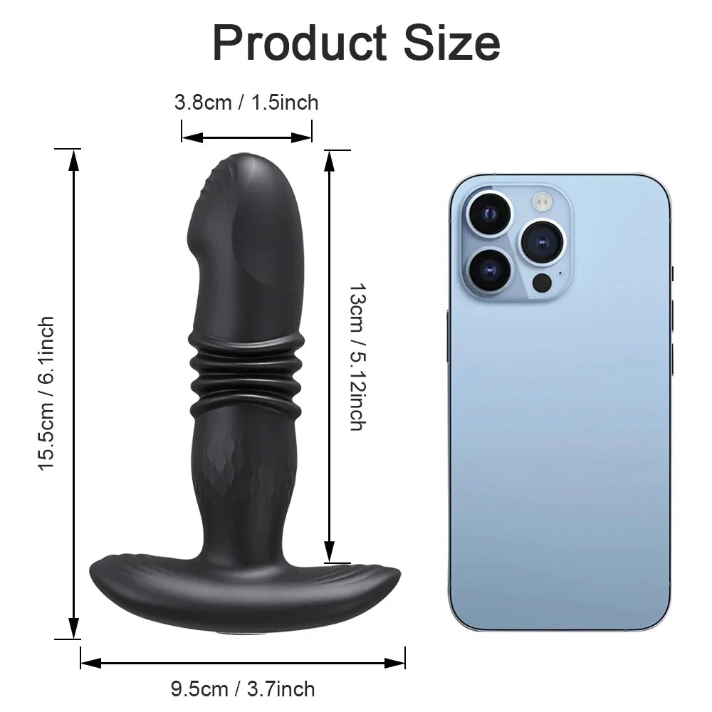 Thrusting Anal Vibrator Men Bluetooth APP Vibrator