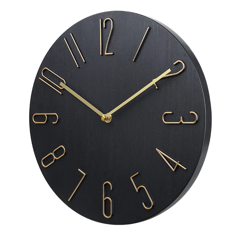 Wall clock living room household hanging fashion clock light