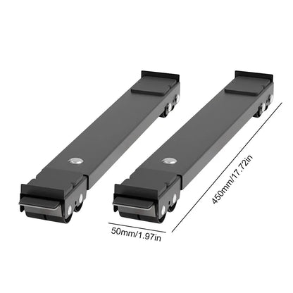 2pcs Refrigerator Base Holder Adjustable Furniture Dolly Mobile Roller Multifunctional with Wheels Home Furniture Moving Roller