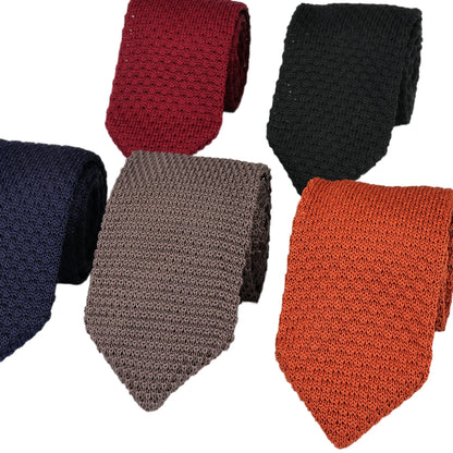 Wave Korean Style Elegant Knit Ties For Men