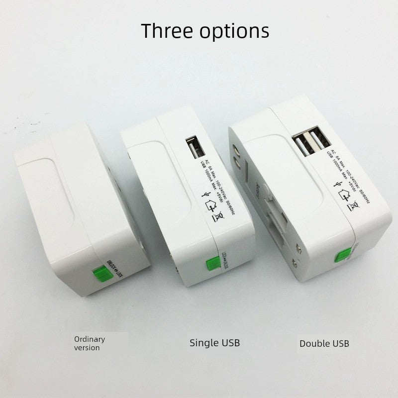 Universal Travel Adapter with Built in Dual USB Charger Ports