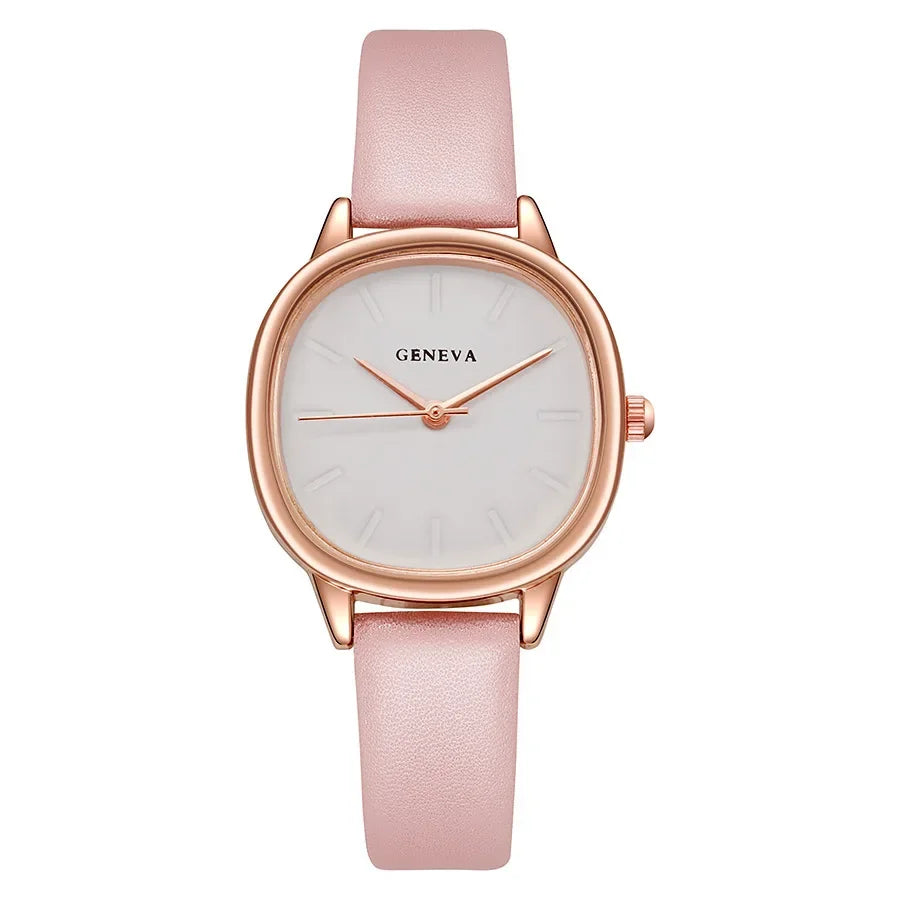2024 New Casual Women's Watches Simple Quartz Wristwatches Leather Watches Students Clock Ladies Watch Gift Reloj Para Mujer