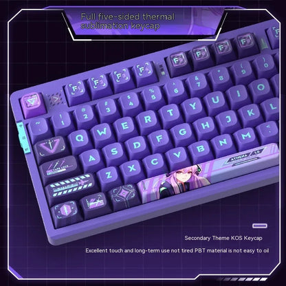 Mechanical Keyboard Three Mode Hot Swap Dynamic RGB Gaming Keyboard