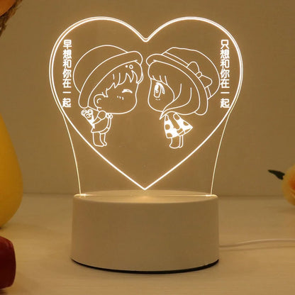 3D Eiffel Tower Ferris wheel castle Home Decoration USB Night light Girlfriend Birthday Gift Valentine's Day Christmas Ornament