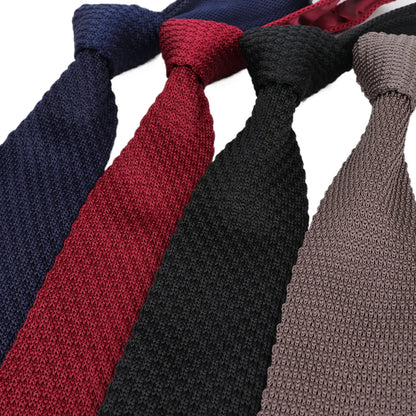 Wave Korean Style Elegant Knit Ties For Men