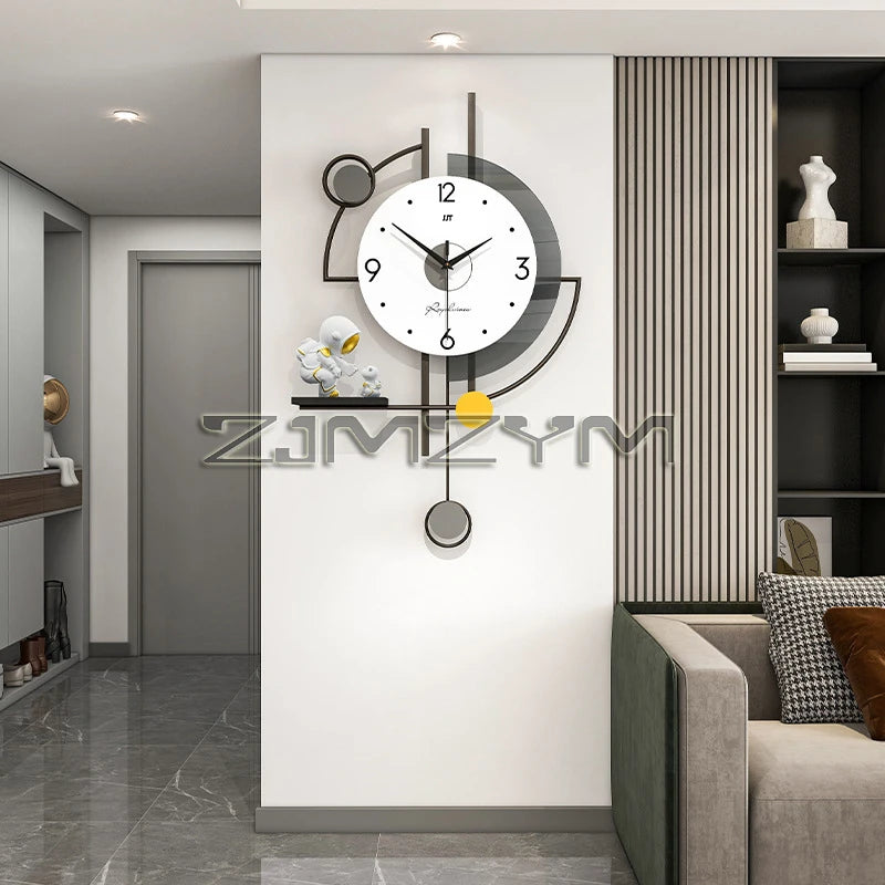 Modern Pendulum Wall Clock for Living Room..