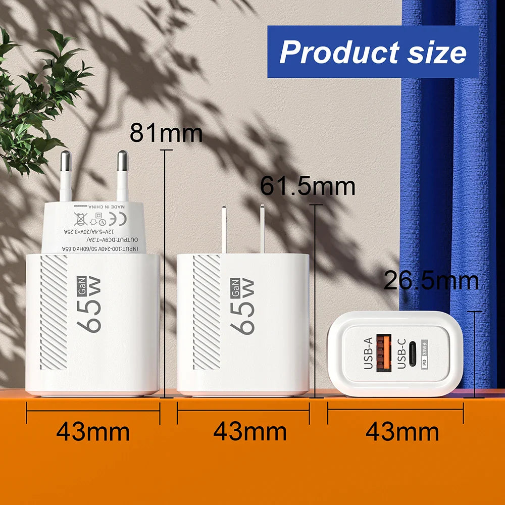 USB C Fast Charging Type C Quick Charger