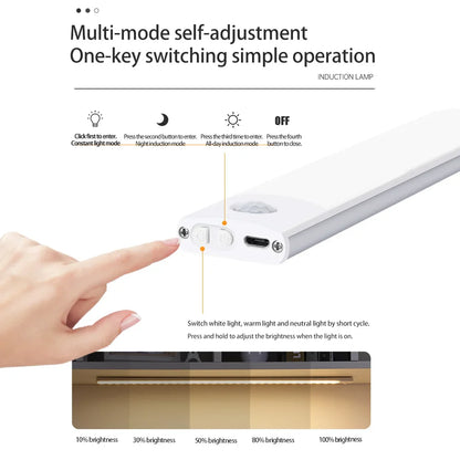 Motion Sensor Wireless Rechargeable LED Light