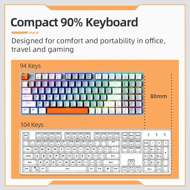 Machenike K500W Wireless Mechanical Keyboard