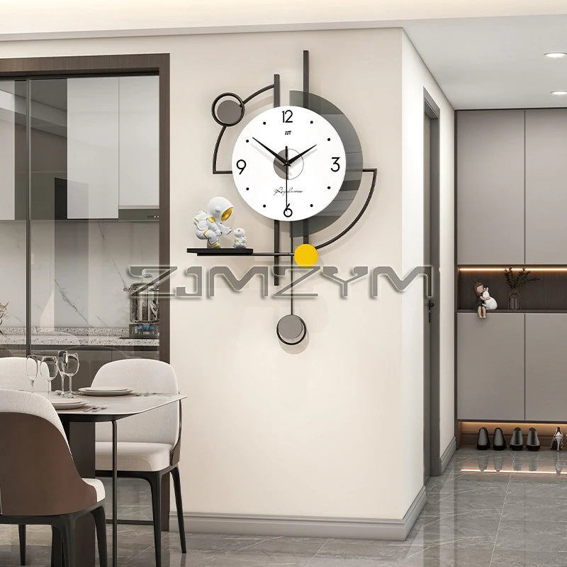 Modern Pendulum Wall Clock for Living Room..