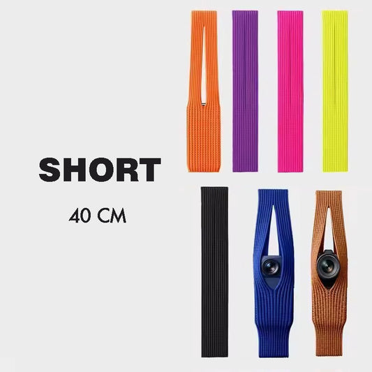 Trendy Short Crossbody Phone Pocket Pouch with Stretch Knit Material for Multiple Devices like Iphone & Samsung