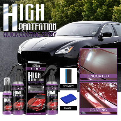 3 In 1 Rapid Ceramic Coating Fortify Car Polish Spray