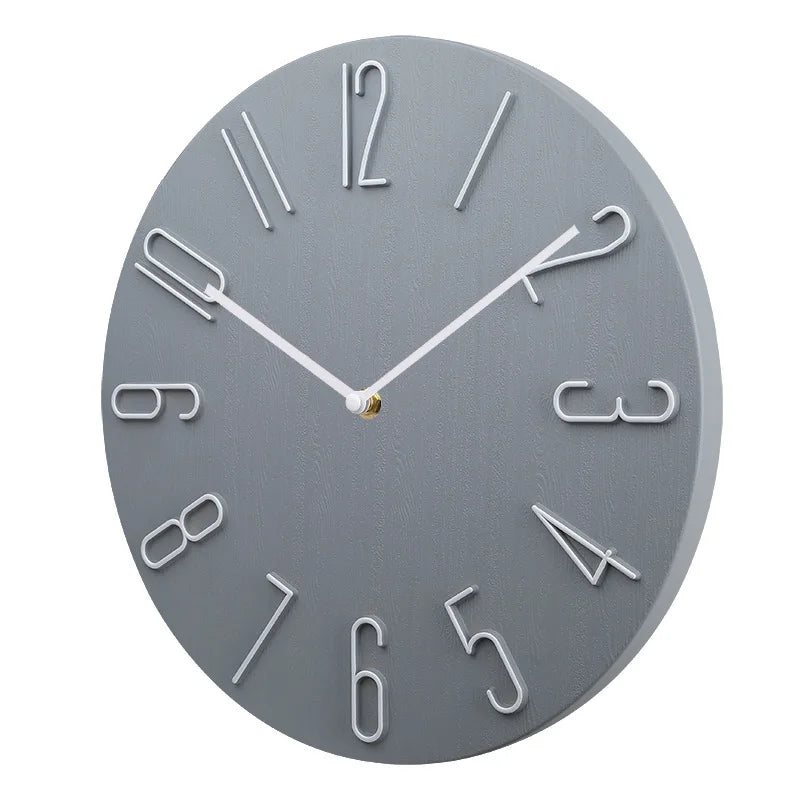 Wall clock living room household hanging fashion clock light