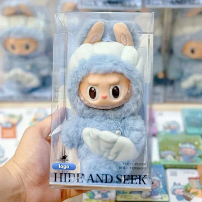 2025 Labubu The Monsters Pendant Series Spring Wild Home Cute Mokoko Pumpkin Purple Doll Replica Pendant Birthday Gift To Girl