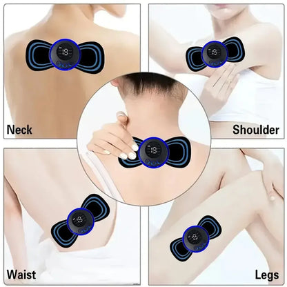 Neck Mini Electric Lcd Massage Ems 8 Body Relief