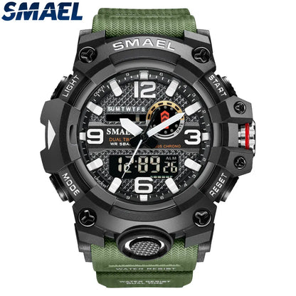 SMAEL 8035  Waterproof Outdoor Digital Electronic Watch Tactical Men's Multifunctional Watch Night Glow
