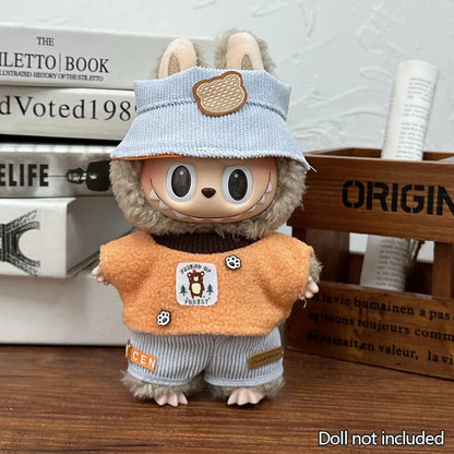 For 15-17cm Labubu pendant sitting baby shark bee dinosaur cute Dolls Accessories Cute Decoration Little Clothes