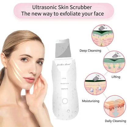 Ultrasonic Skin Scrubberskin Peeling Machine Blackhead Remove