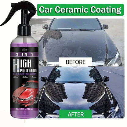 Car Wax Polish Spray Shine For Glass