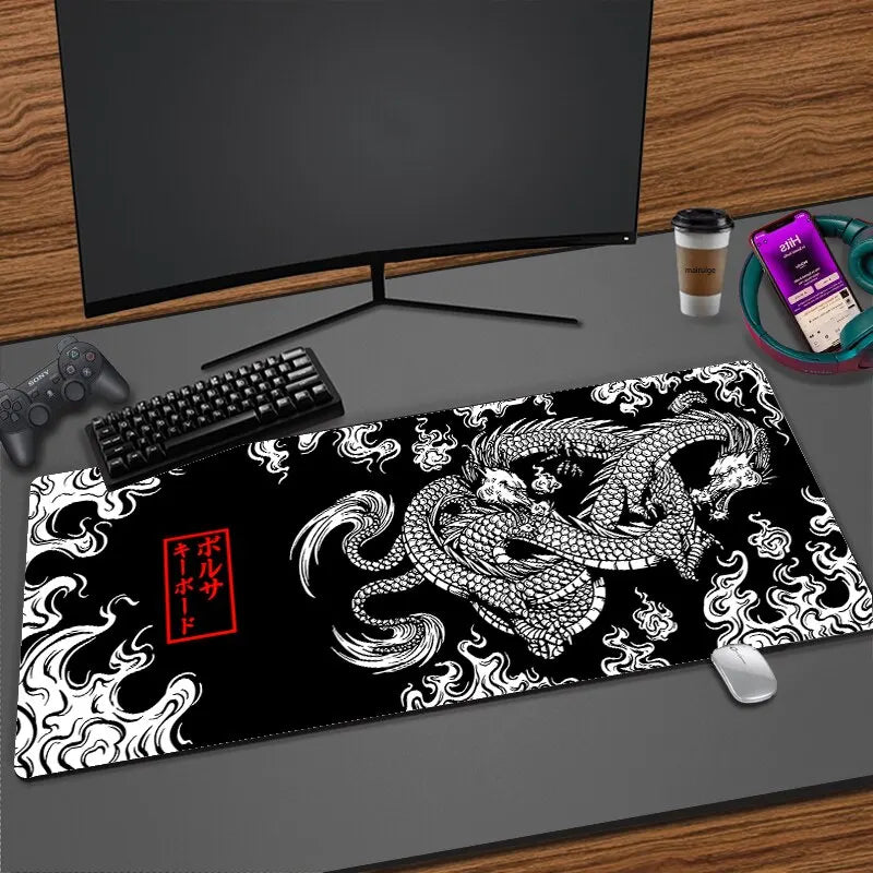 Japanese Dragon Large Gaming Mousepad