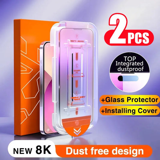 New 8K Oleophobic Coating Dust free Installation Screen Protector