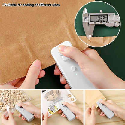 Portable Mini Bag Sealer Heat Sealers with Cutter Knife