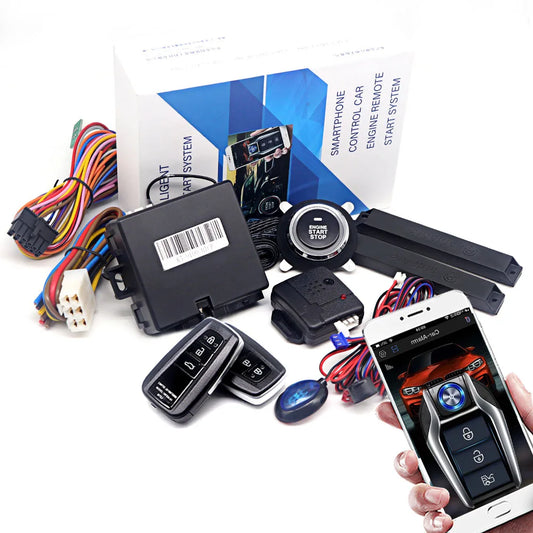 Universal Car Alarm AutoStart System APP Remote