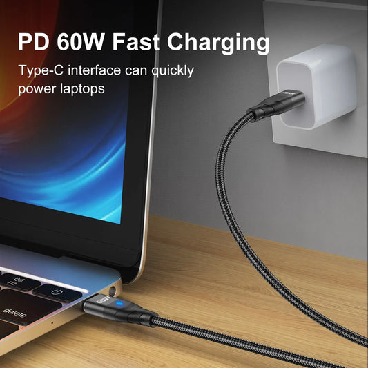 USLION PD 60W Magnetic Fast Charger Cable