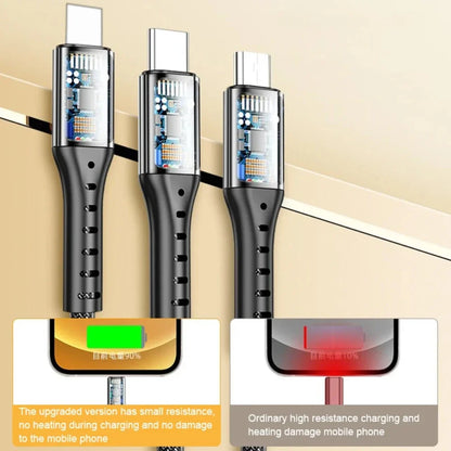 5A Fast Charging 3 in 1 USB Cable