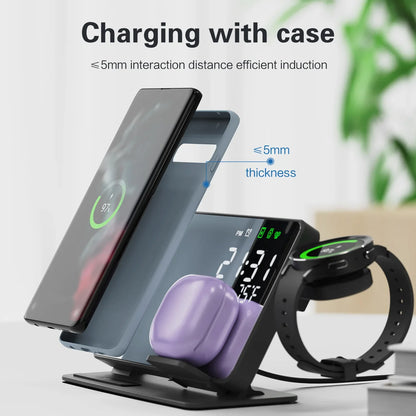 4 in 1 Wireless Fast Charging Station