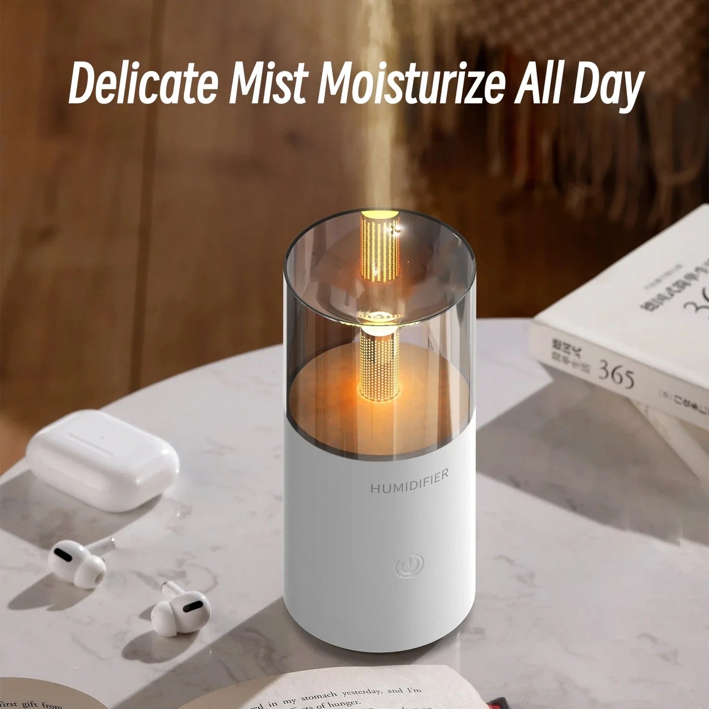 Candlelight Aroma Diffuser USB Electric Ultrasonic Mist Maker