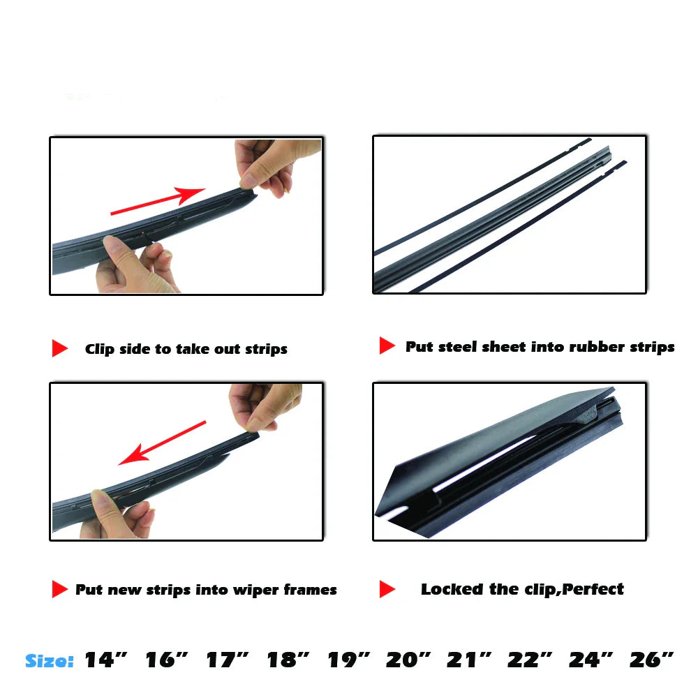 Car Wiper Blade Elastic band Windscreen