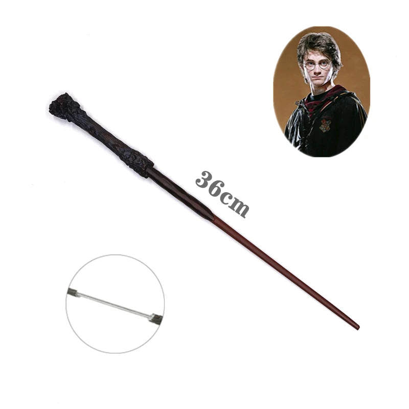 Metal Core Wand Harris Pottered Cosplay Hermione Granger Premium Gift Box Packaging Model Children's Toys Birthday Gift