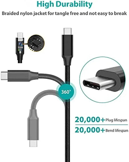 3 In 1 USB Cable Short Micro USB Type C