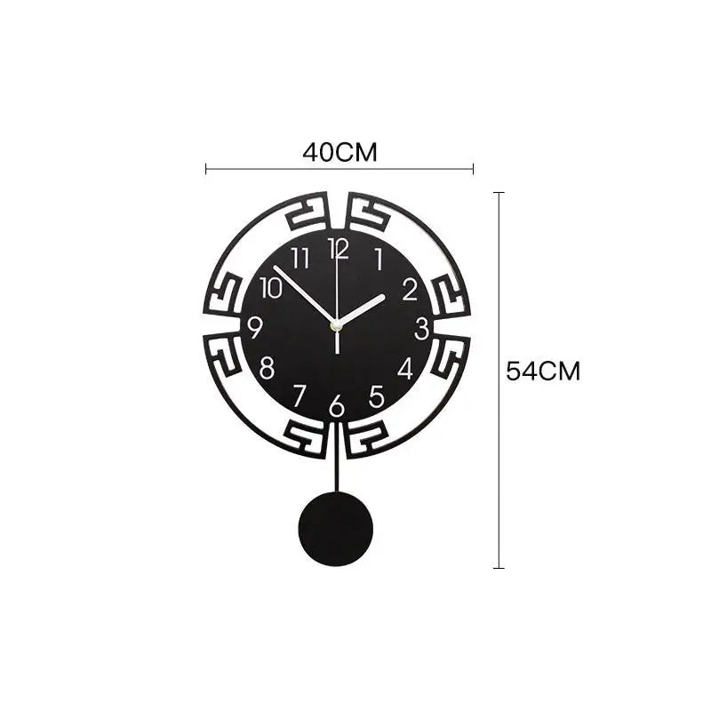 Creative Swingable Silent Wall Clock,