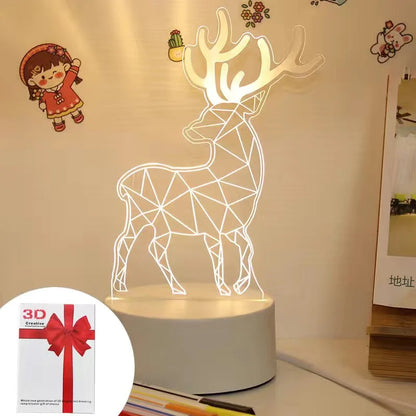 3D Eiffel Tower Ferris wheel castle Home Decoration USB Night light Girlfriend Birthday Gift Valentine's Day Christmas Ornament