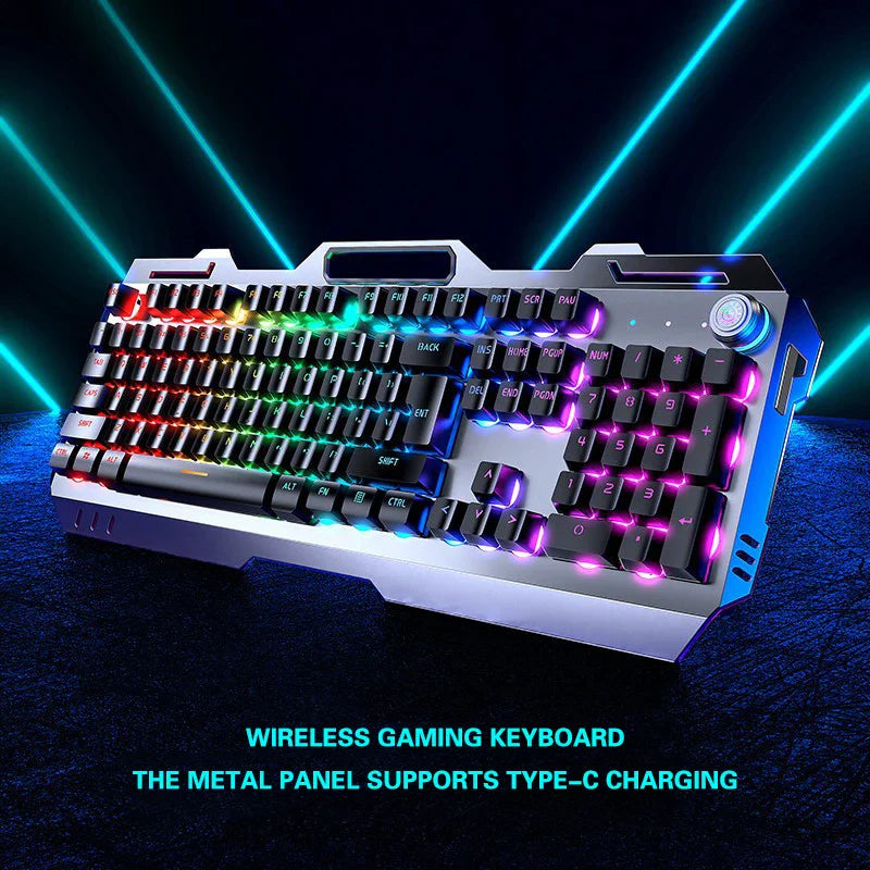 Office Mechanical Feel Keyboard Wireless Rechargeable