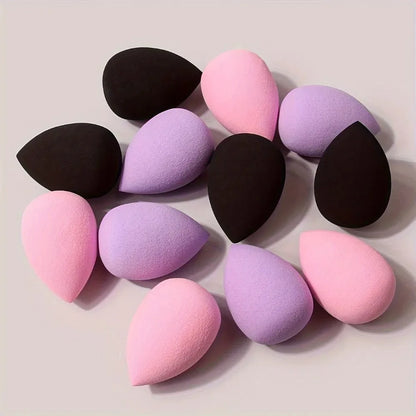 12Pcs Multicolor Makeup Sponge Blender Beauty Egg Cosmetic Puff