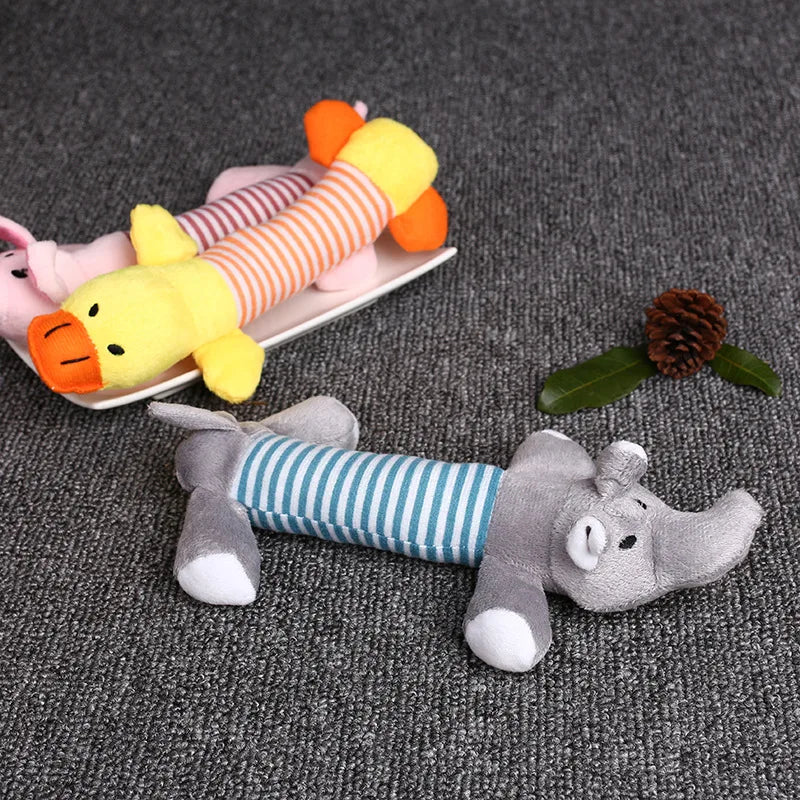 Pet Dog Toy Squeak Plush Toy For Dogs Supplies Fit for All Puppy Pet Sound Toy Funny Durable Chew Molar  Cute Toy Pets Supplies