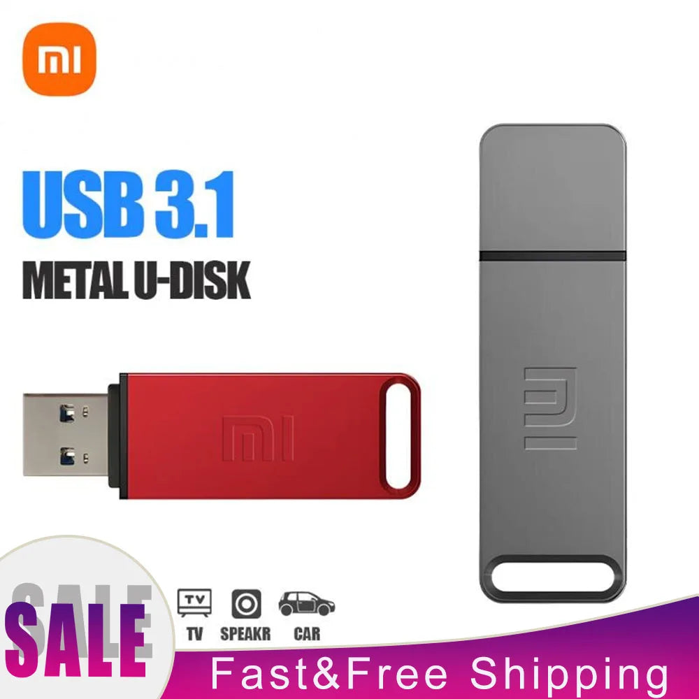 New 1TB 2TB Xiaomi Metal Flash Drive Thumbdrive Pendrive