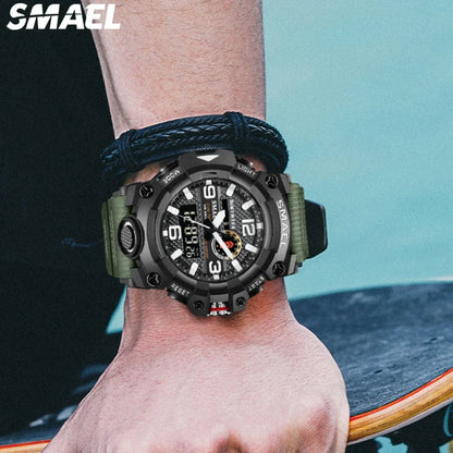 SMAEL 8035  Waterproof Outdoor Digital Electronic Watch Tactical Men's Multifunctional Watch Night Glow