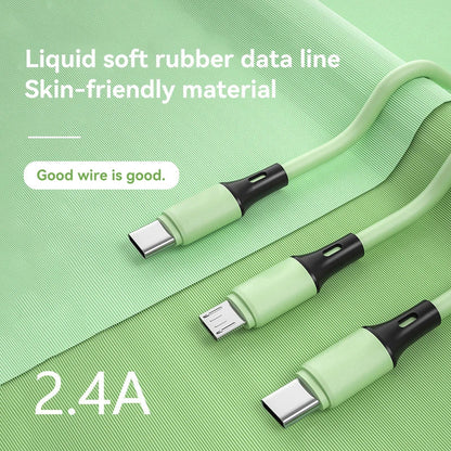 3 In 1 USB Type-C Fast Charging Line Cable Micro USB