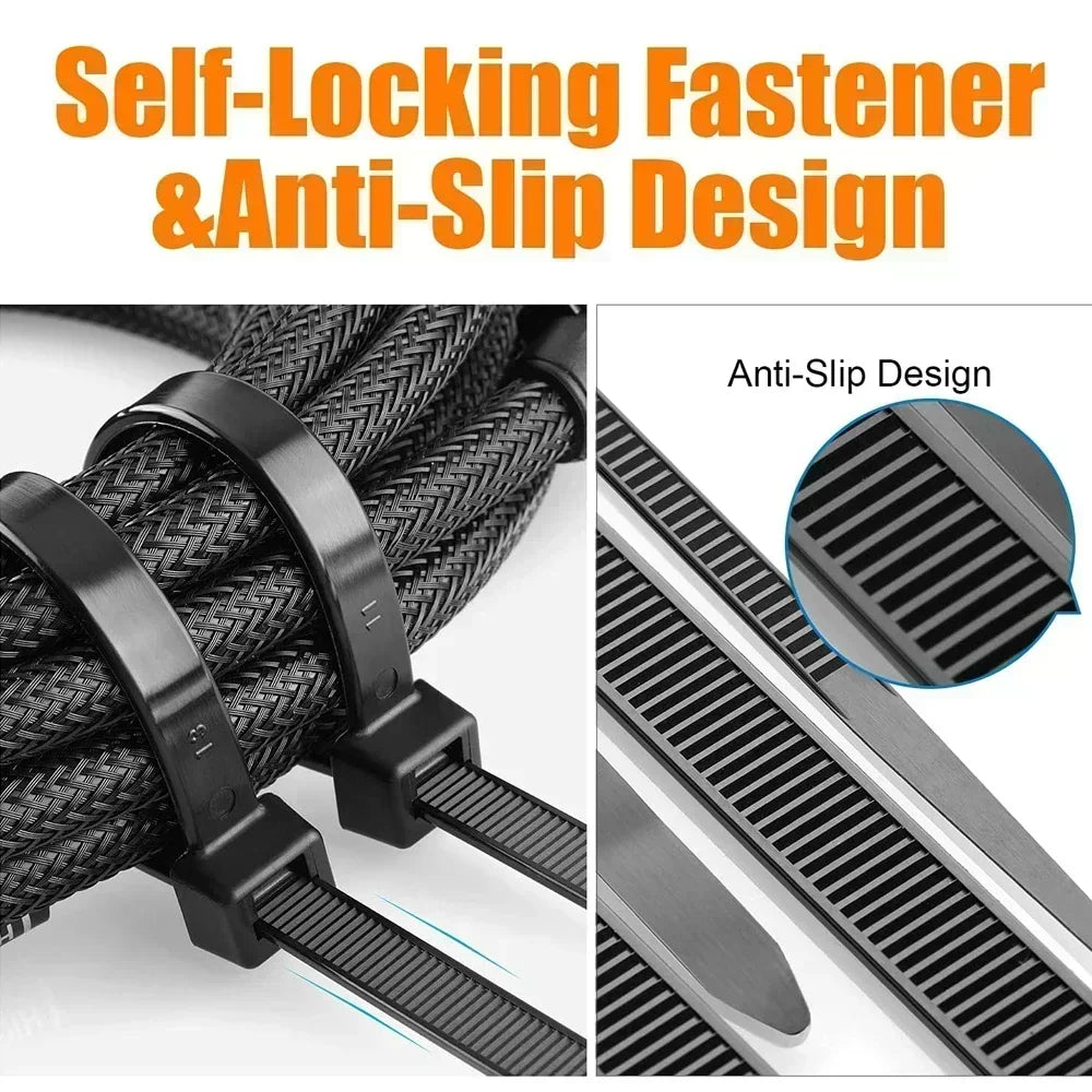 Adjustable Plastic Nylon Self-locking Cable Ties