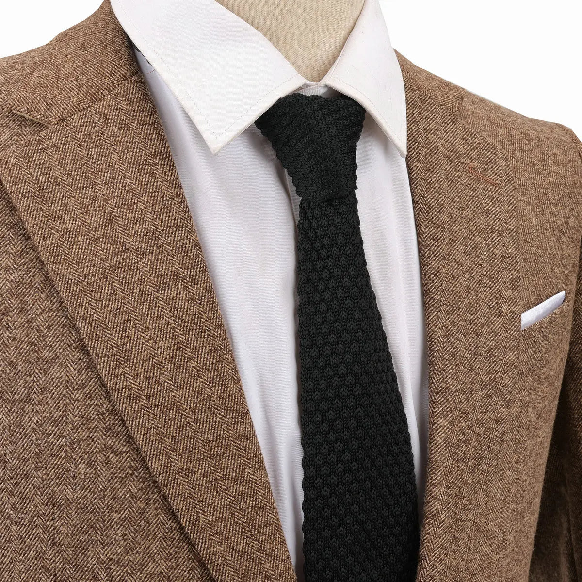 Wave Korean Style Elegant Knit Ties For Men