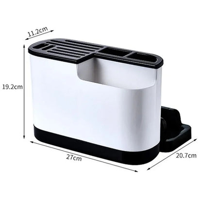 Pot Cover Cutting Board Holder Knife Storage Box Cutlery Box Knife Stand Cutlery Multi Function Scissor Holder Kitchen Organizer