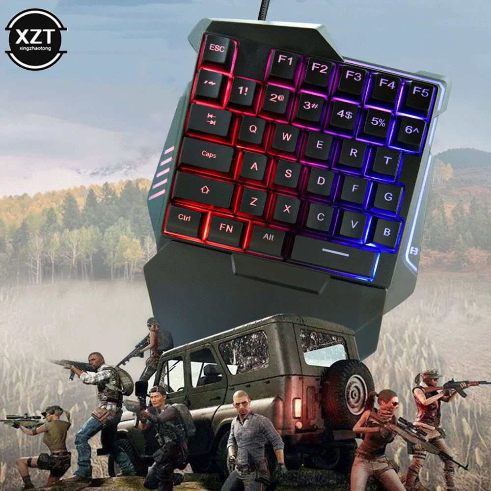 G7 Gaming Keyboard Single Hand Mini Usb Ultra